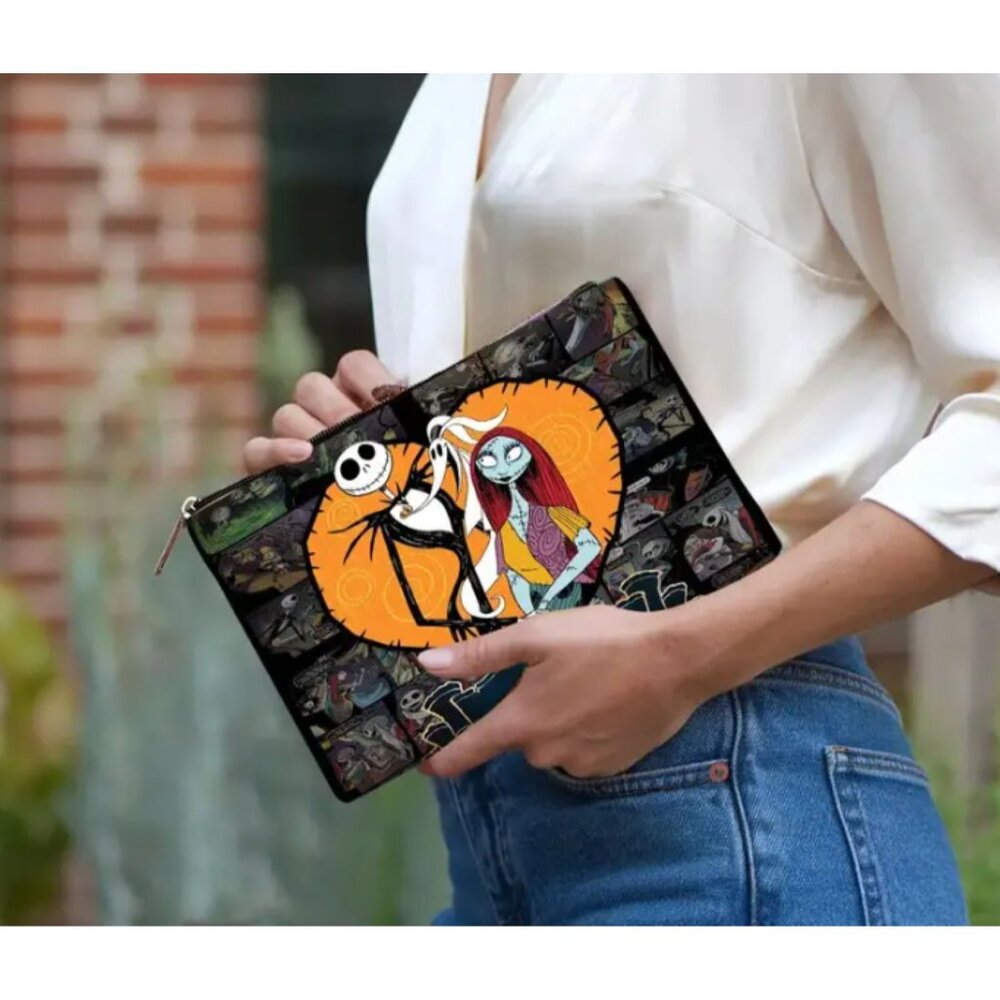 Jack Skellington & Sally Cosmetic Bag – Spooky Nightmare Before Christmas Makeup